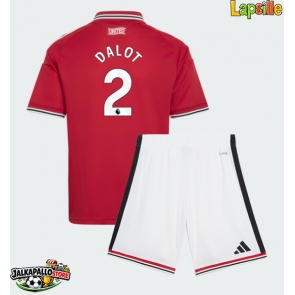 Manchester United Diogo Dalot #2 Kotipaita Lapsille 2026-27 Lyhythihainen (+ shortsit)